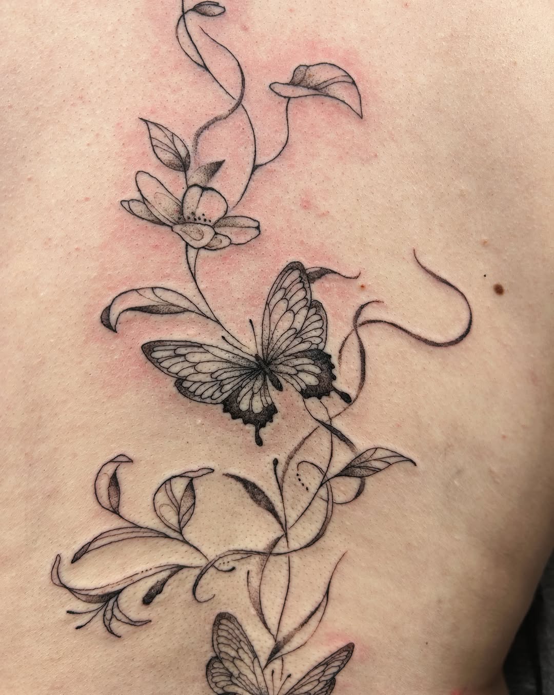 Tattoo by @littlebird_ink — fine_line, black_and_grey