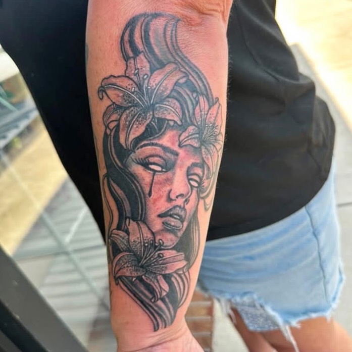 Tattoo by @dsteal03 — american_traditional, realism