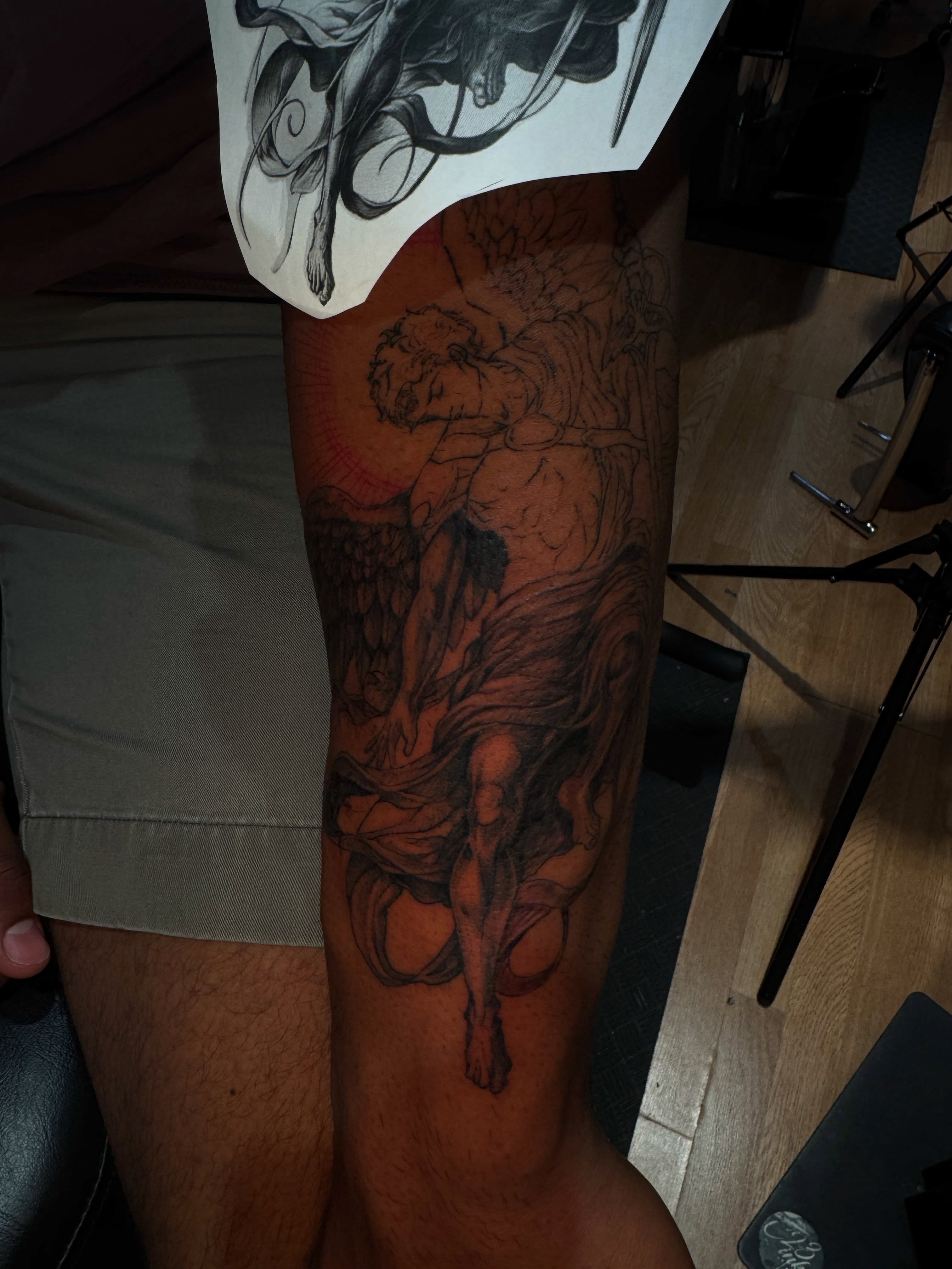Tattoo by @ktyvink — black_and_grey