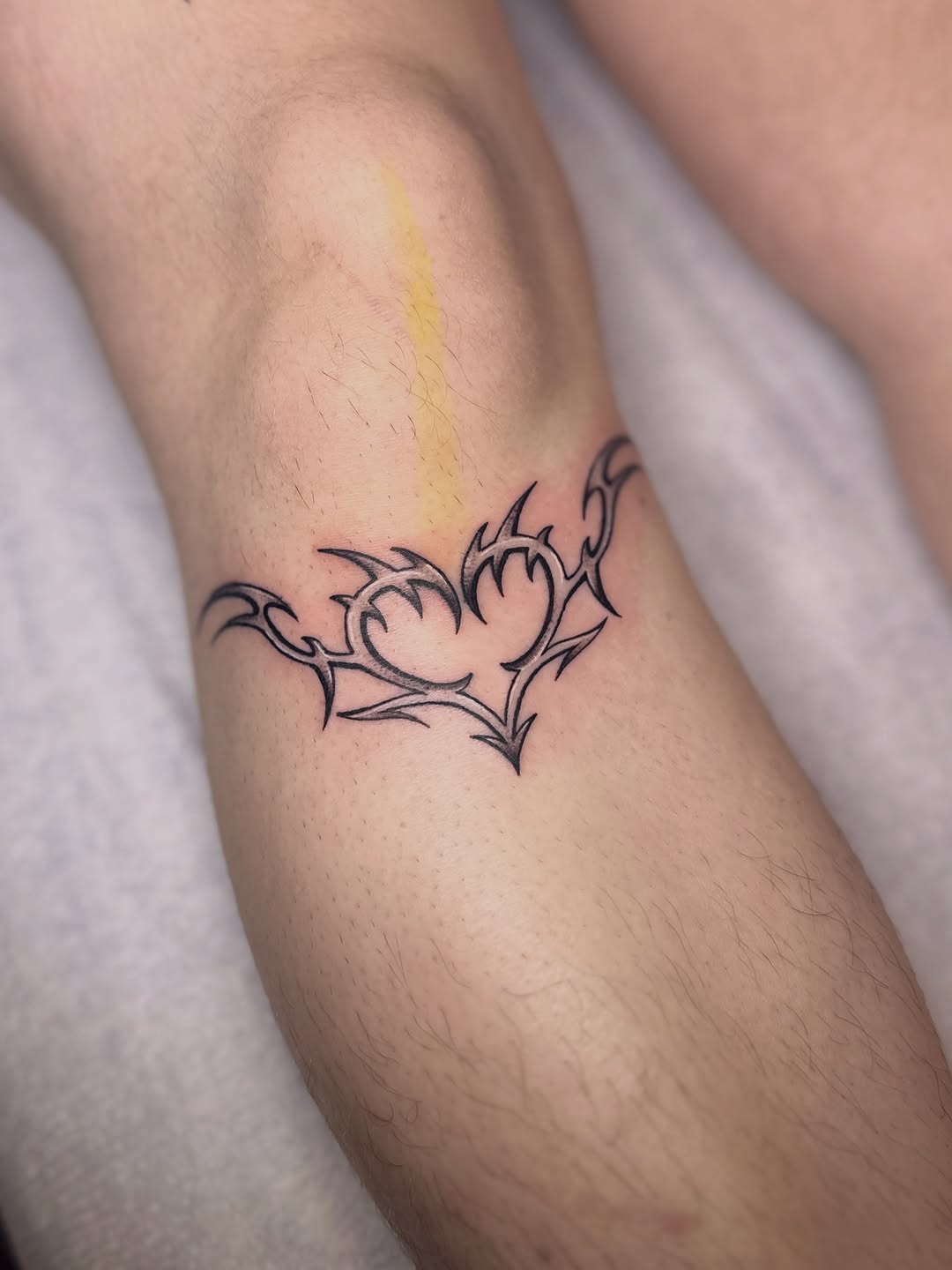 Tattoo by @purrsimmon — tribal, blackwork