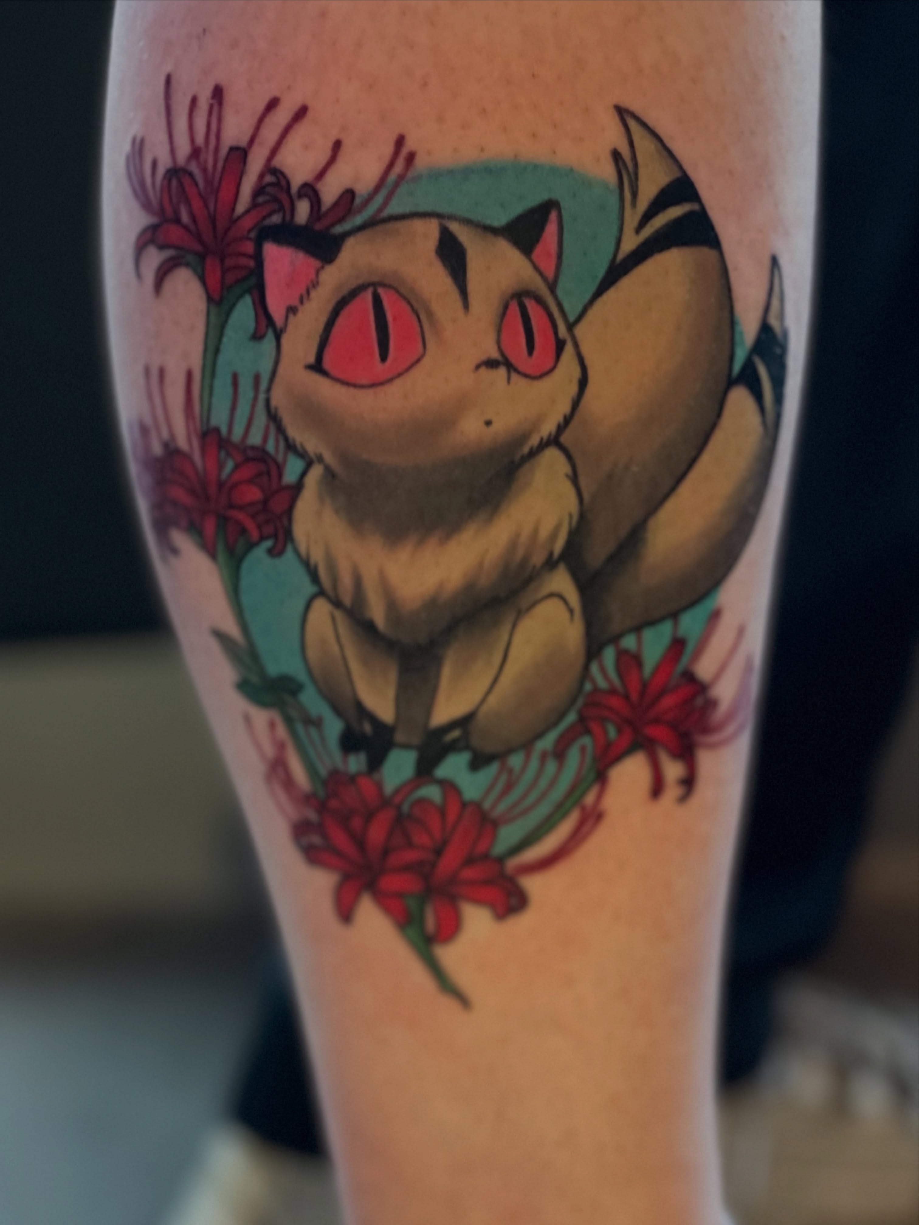 Jigglypuff new school tattoo on the forearm by Dale Callahan, Olympia, Washington