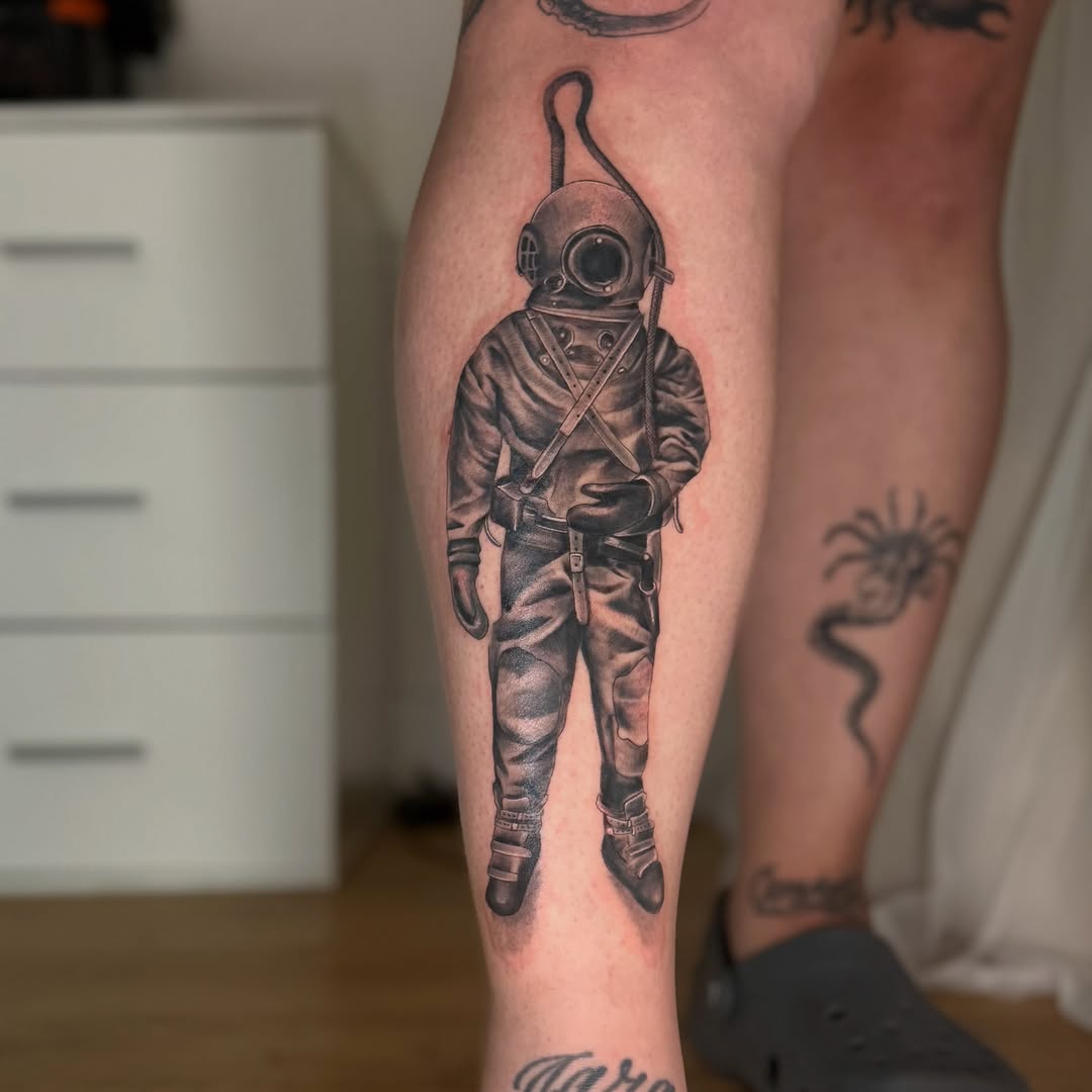 Tattoo by @faith_tat2 — realism, black_and_grey