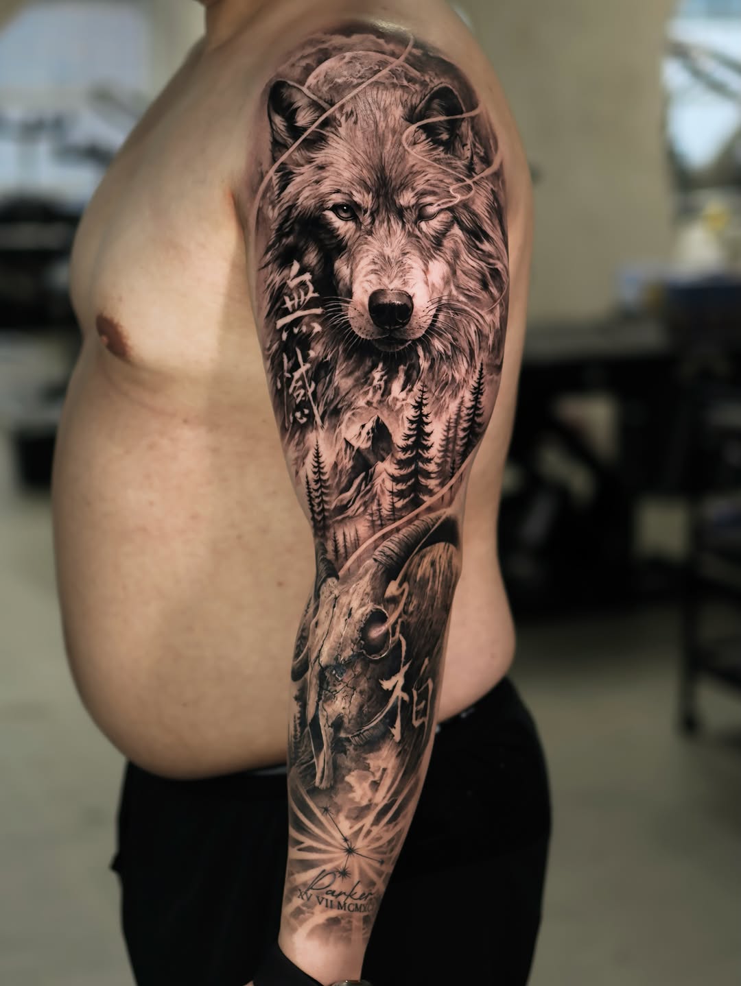 Tattoo by @tattooist_reset β realism, black_and_grey