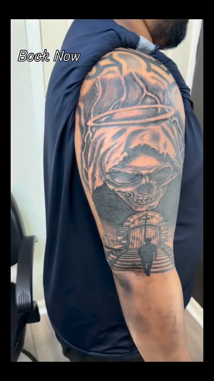 Tattoo by @i_am_tattoo — black_and_grey, realism