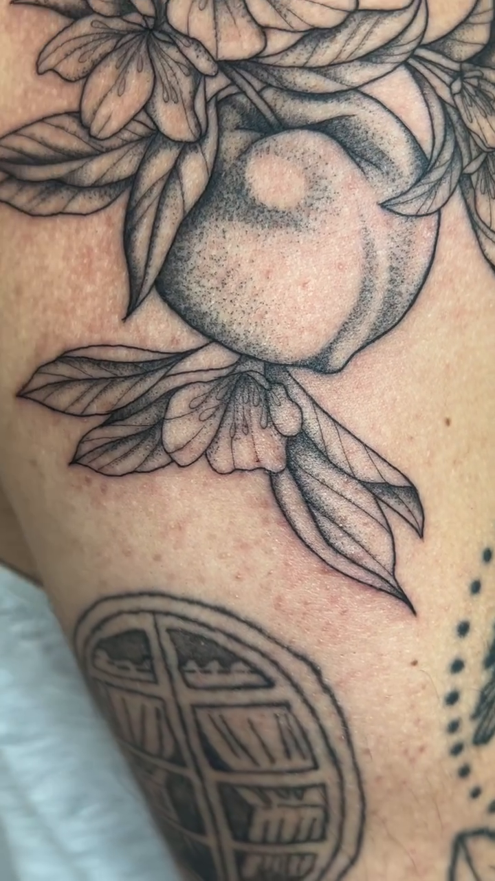 Tattoo by @ramsies — black_and_grey, realism