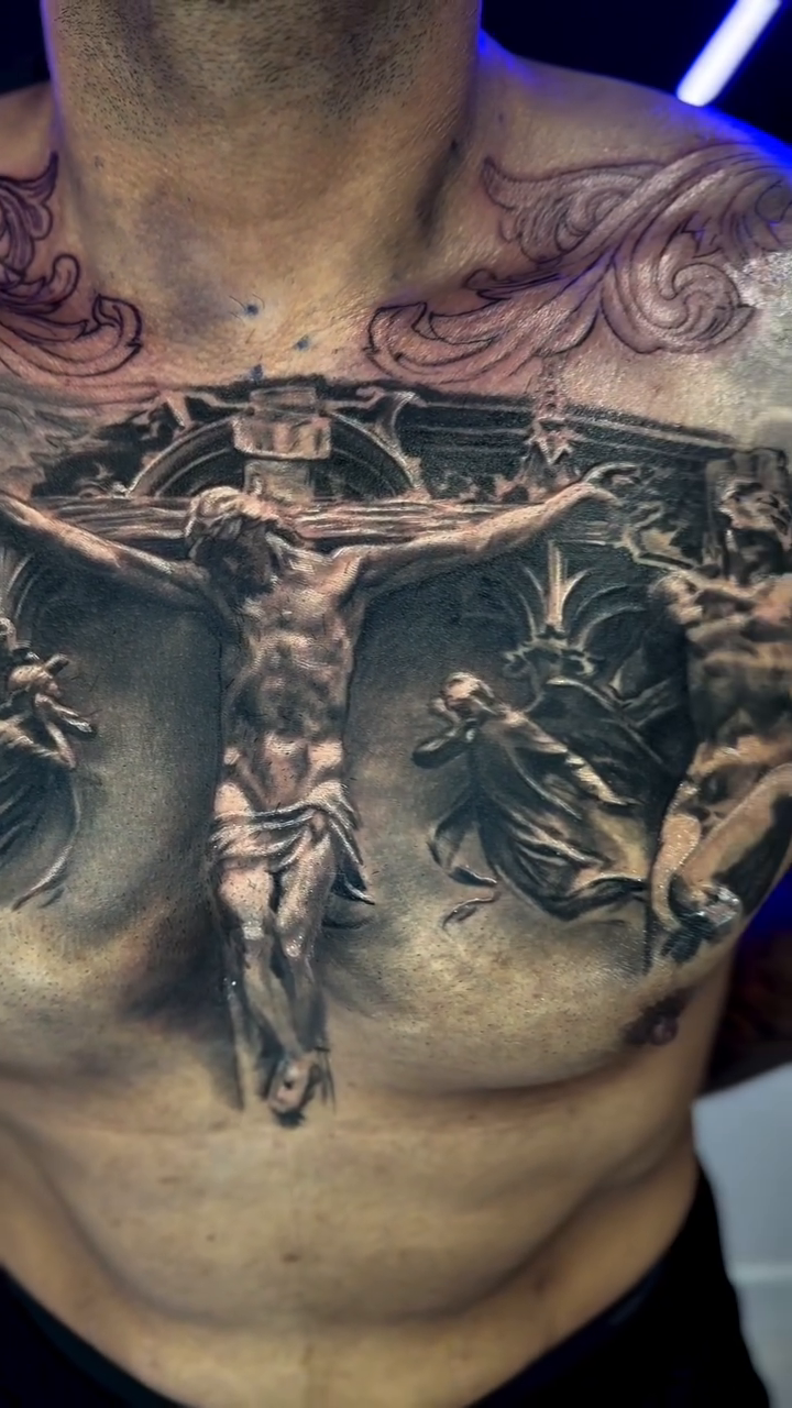 Tattoo by @josecarlos.tattoos — realism, black_and_grey