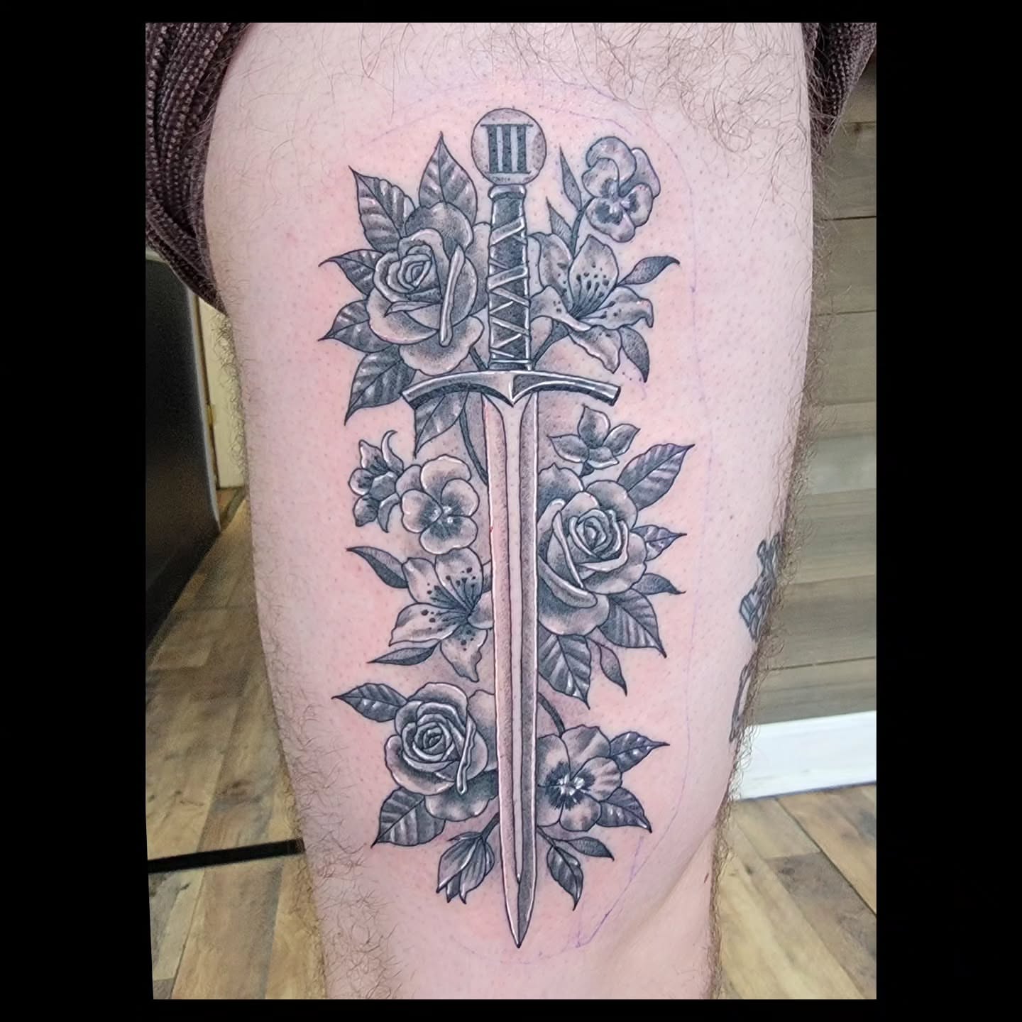 Tattoo by @tattooistgus — american_traditional, black_and_grey