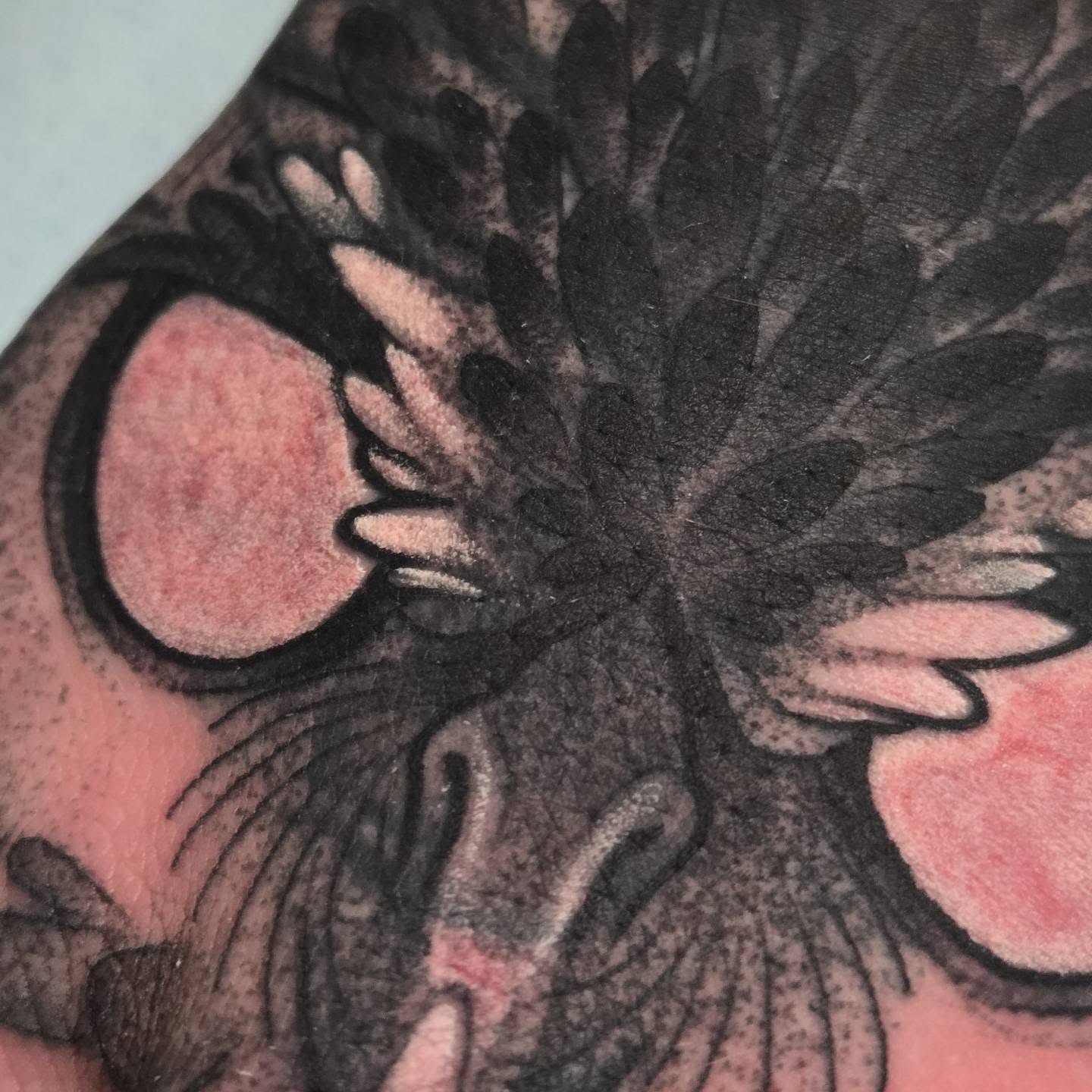 Peacock black and grey tattoo on the forearm by ◇  Kristyn Kay  ◇ Tattoo Warlock, Des Moines, Iowa