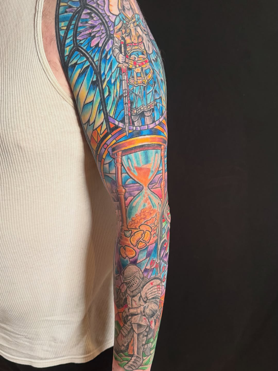 Tattoo by @patrickcornolo — realism, stained_glass