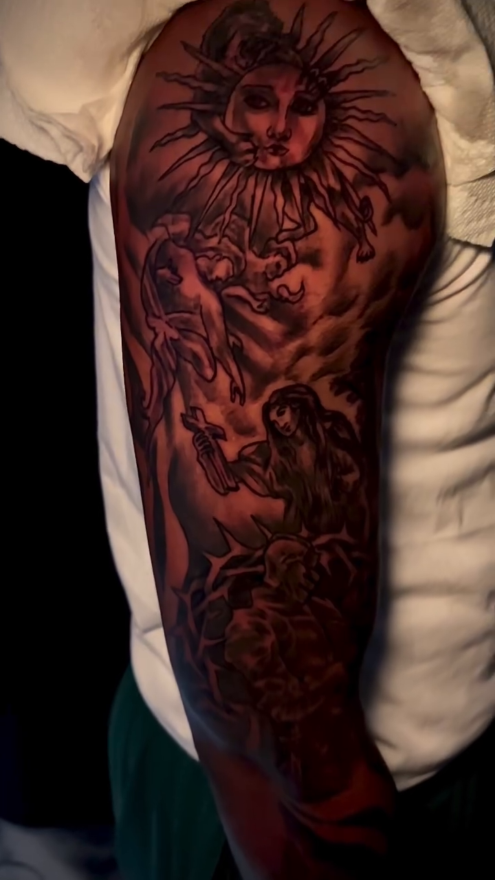 Tattoo by @gustattz_ — black_and_grey, realism