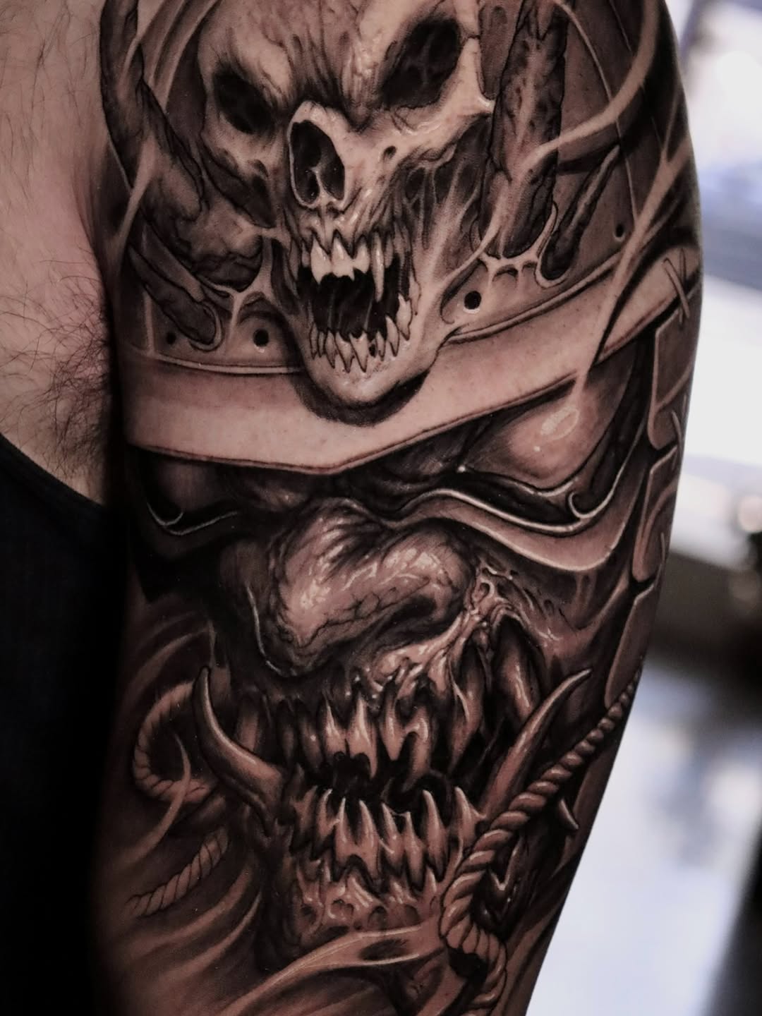 Tattoo by @josecruzart — realism, dark_realism