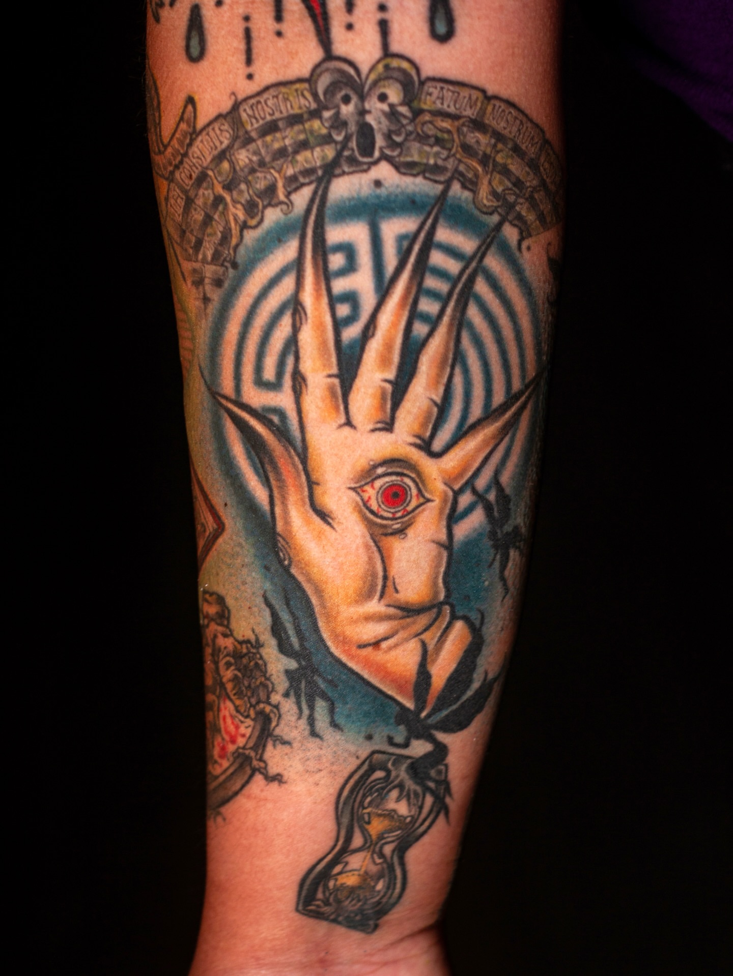 Tattoo by @pompberry — american_traditional, dark_realism
