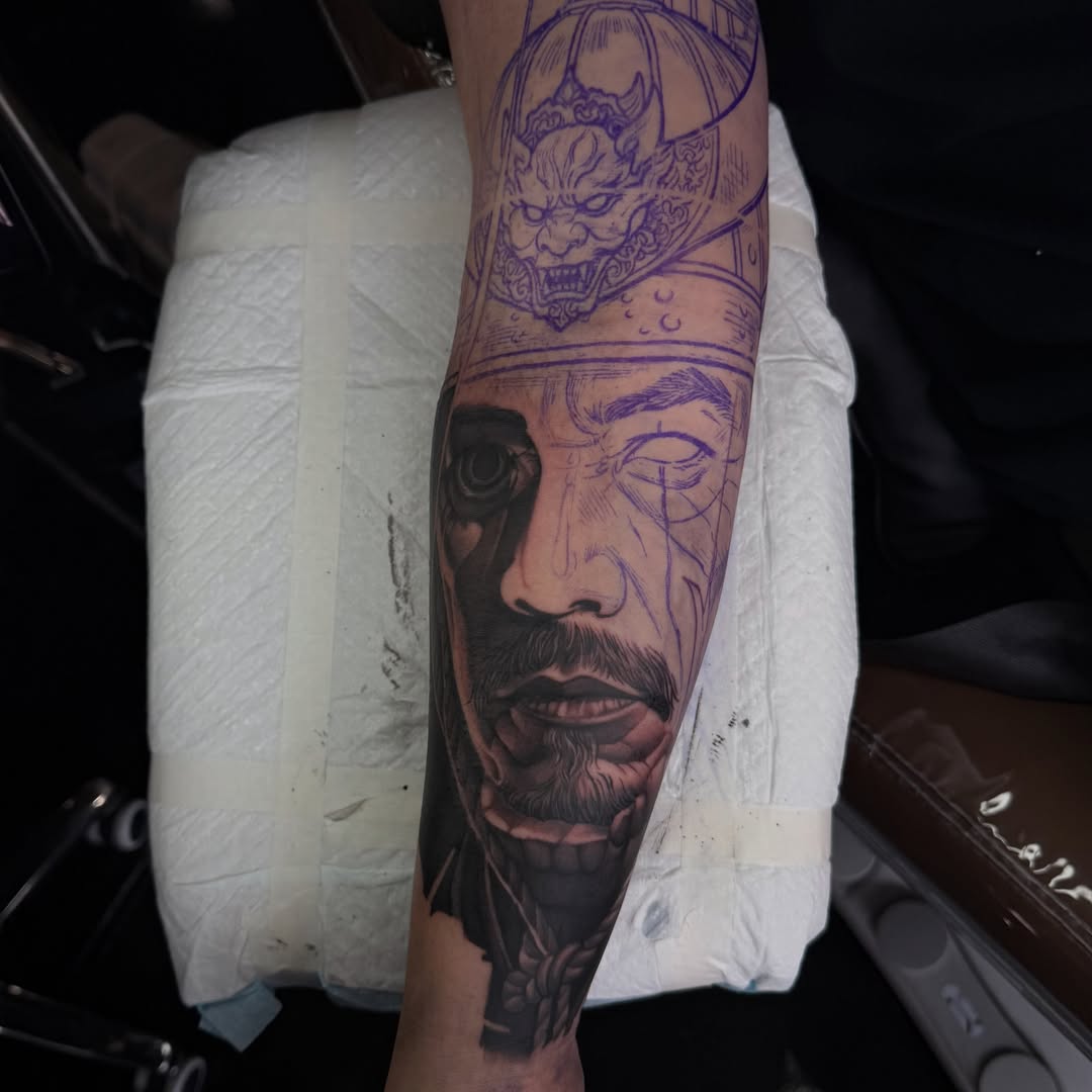 Tattoo by @fabio_tattooartist — realism, dark_realism