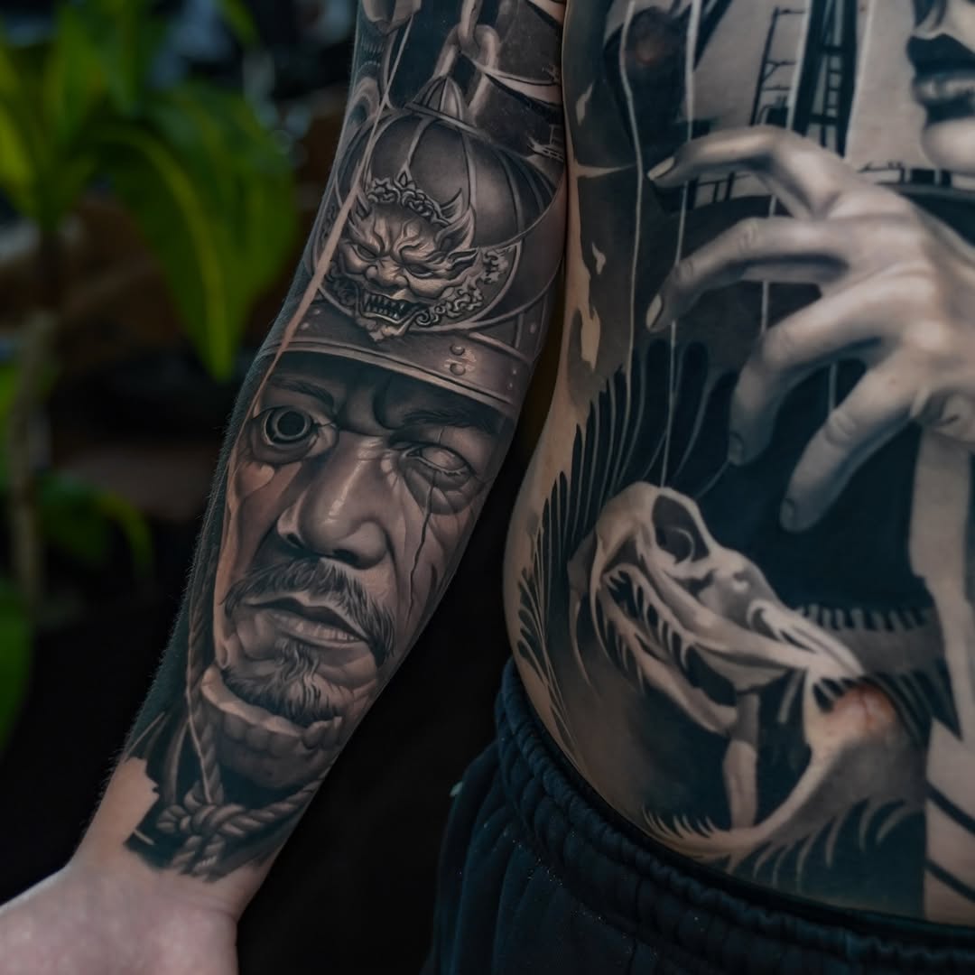 Tattoo by @fabio_tattooartist — realism, dark_realism