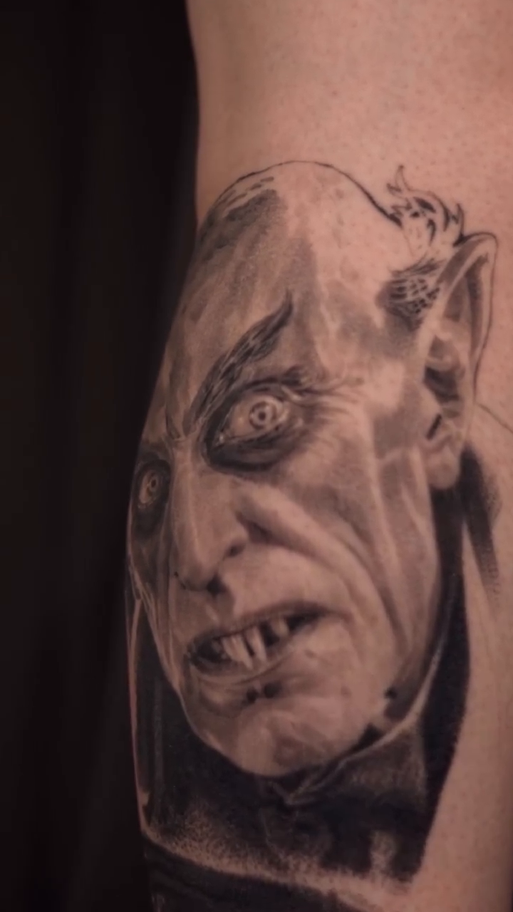 Horror movie characters realism tattoo by Brian Hernandez