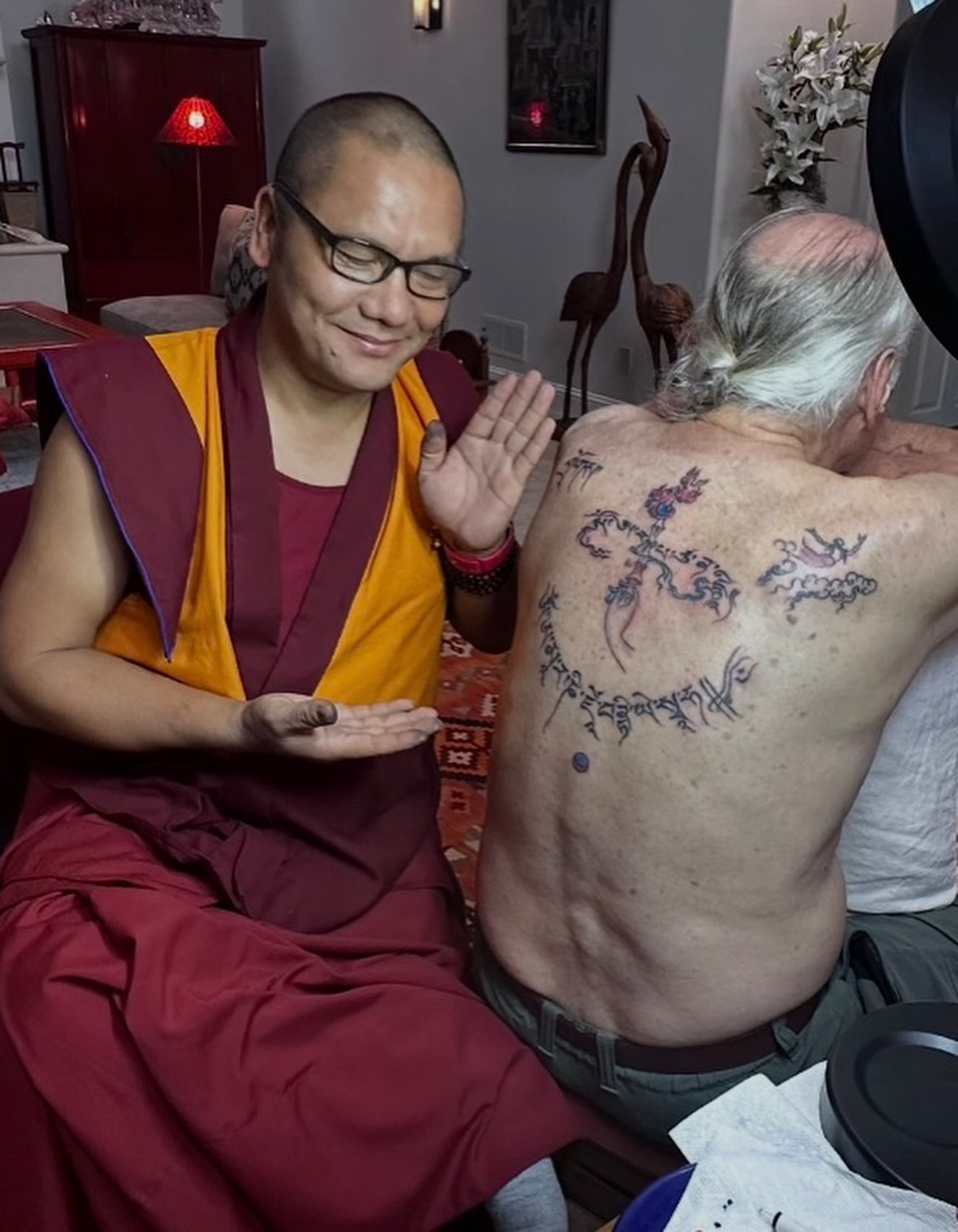 Tattoo by @lamatashi_norbu — lettering_script