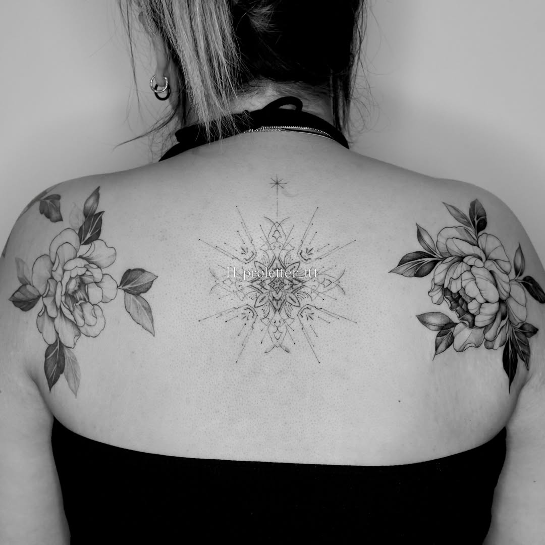 Tattoo by @h_proletter_ttt — dotwork, geometric