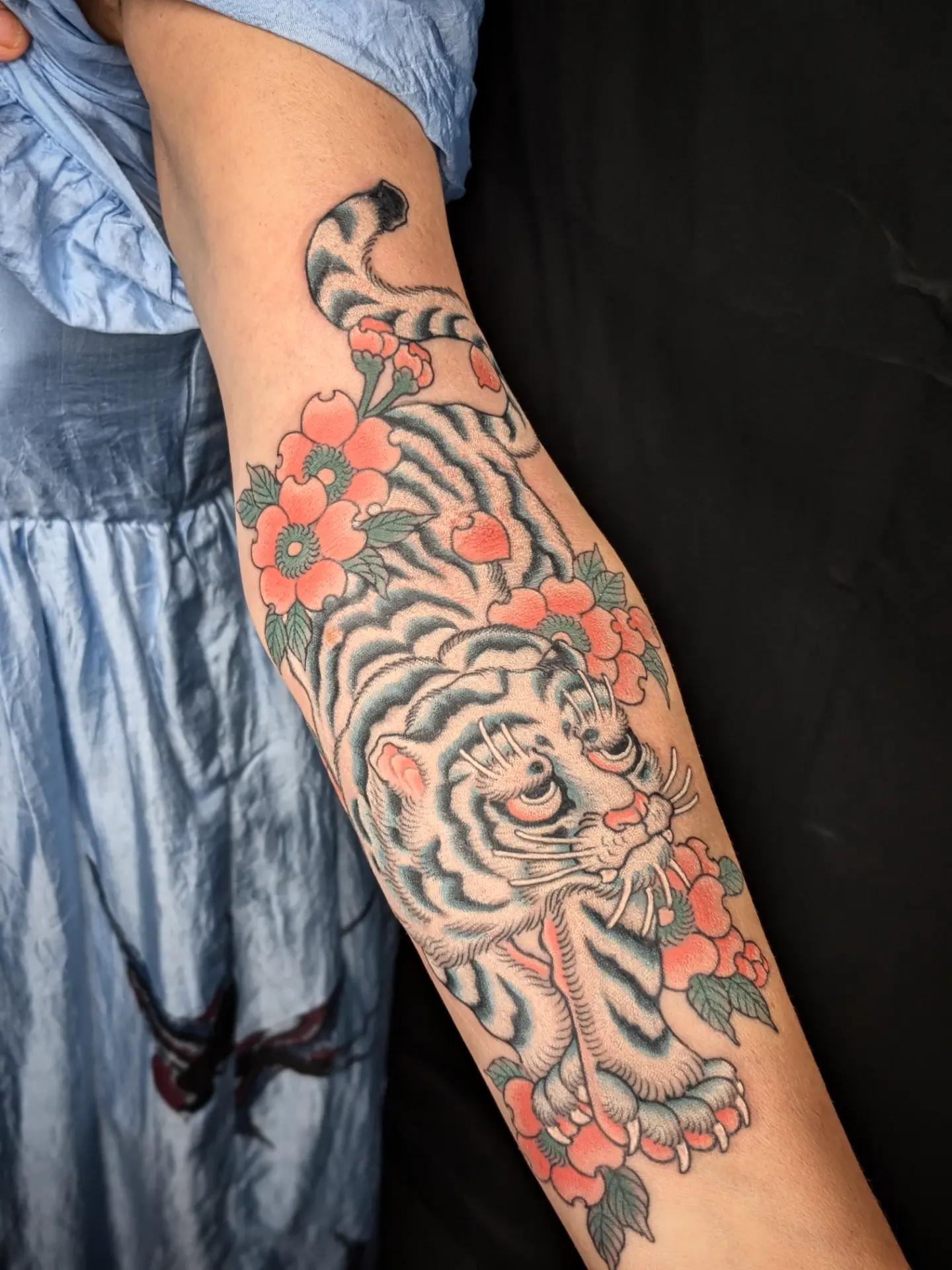 Tattoo by @bluebirdjpn — american_traditional, japanese_irezumi