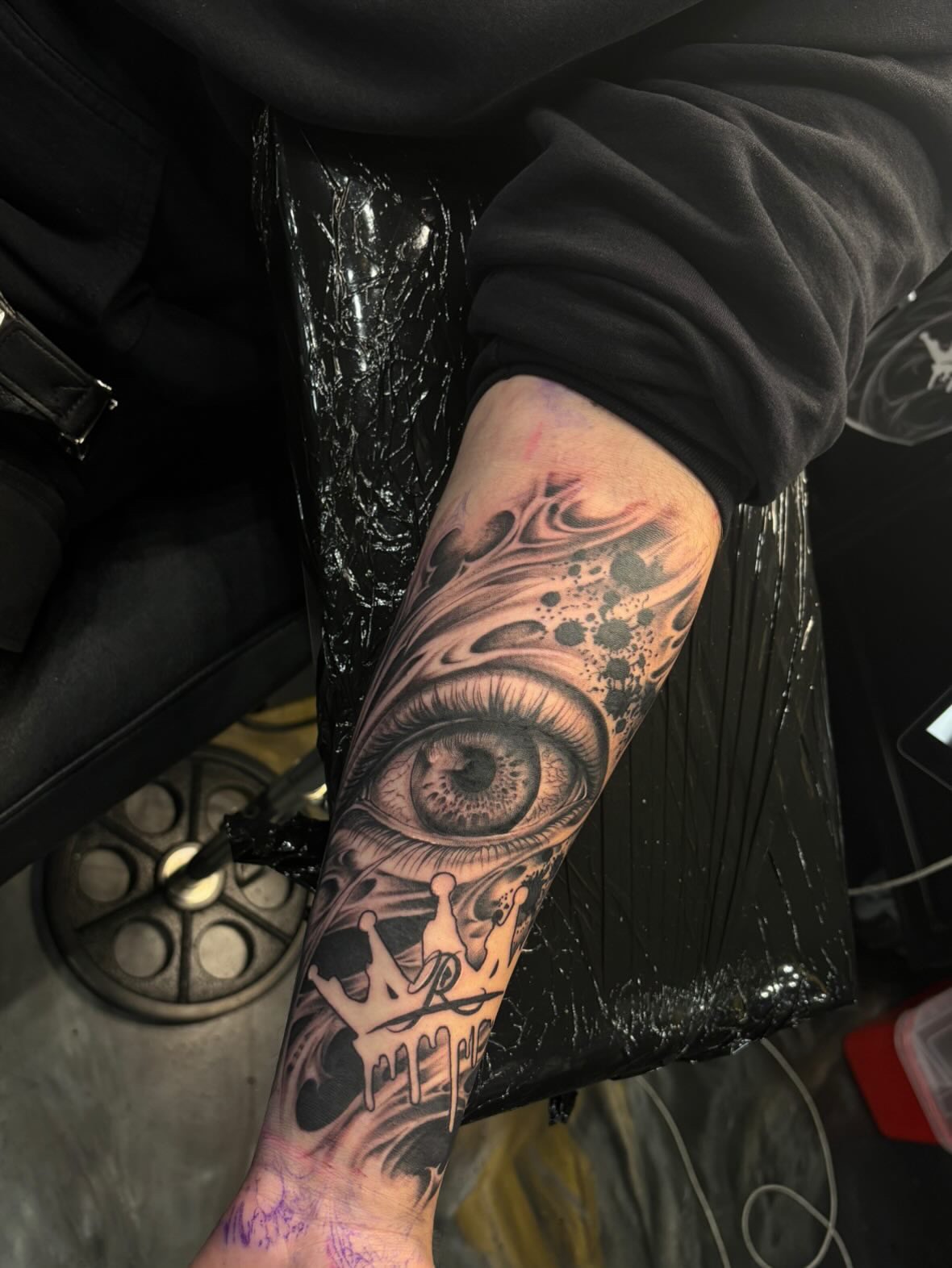 Tattoo by @blessedbychapo — black_and_grey, realism
