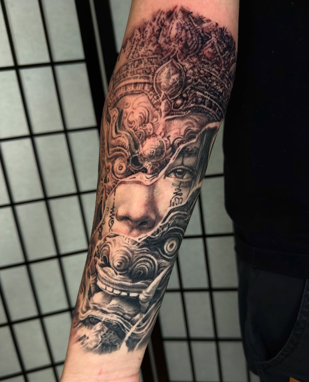 Tattoo by @joedejoya — black_and_grey, realism