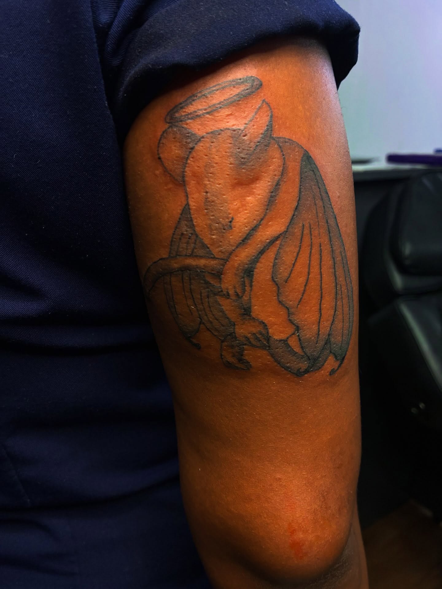 Tattoo by @ashtraybettietattoo — black_and_grey