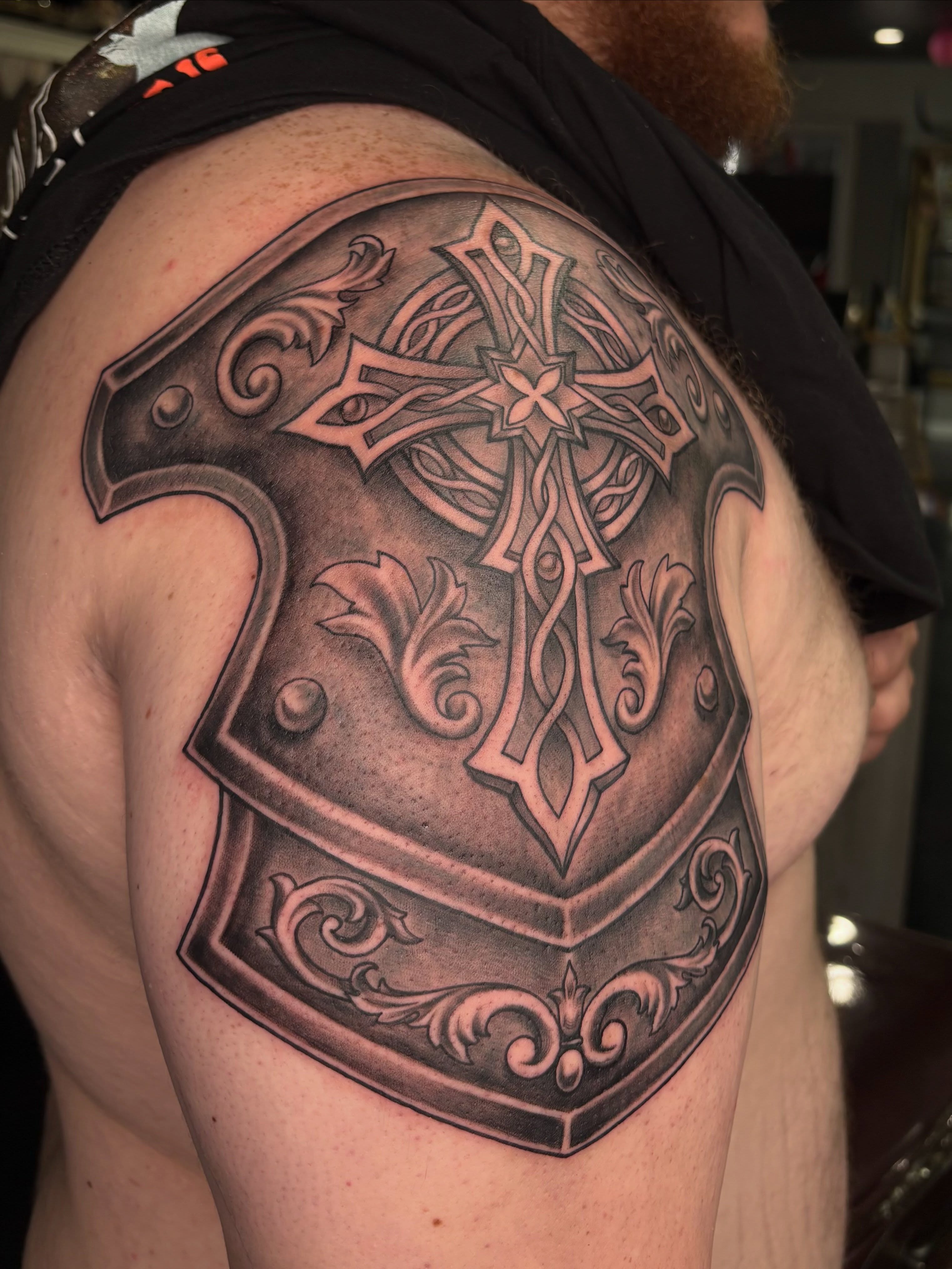 Tattoo by @tattoosbyshi — black_and_grey, realism