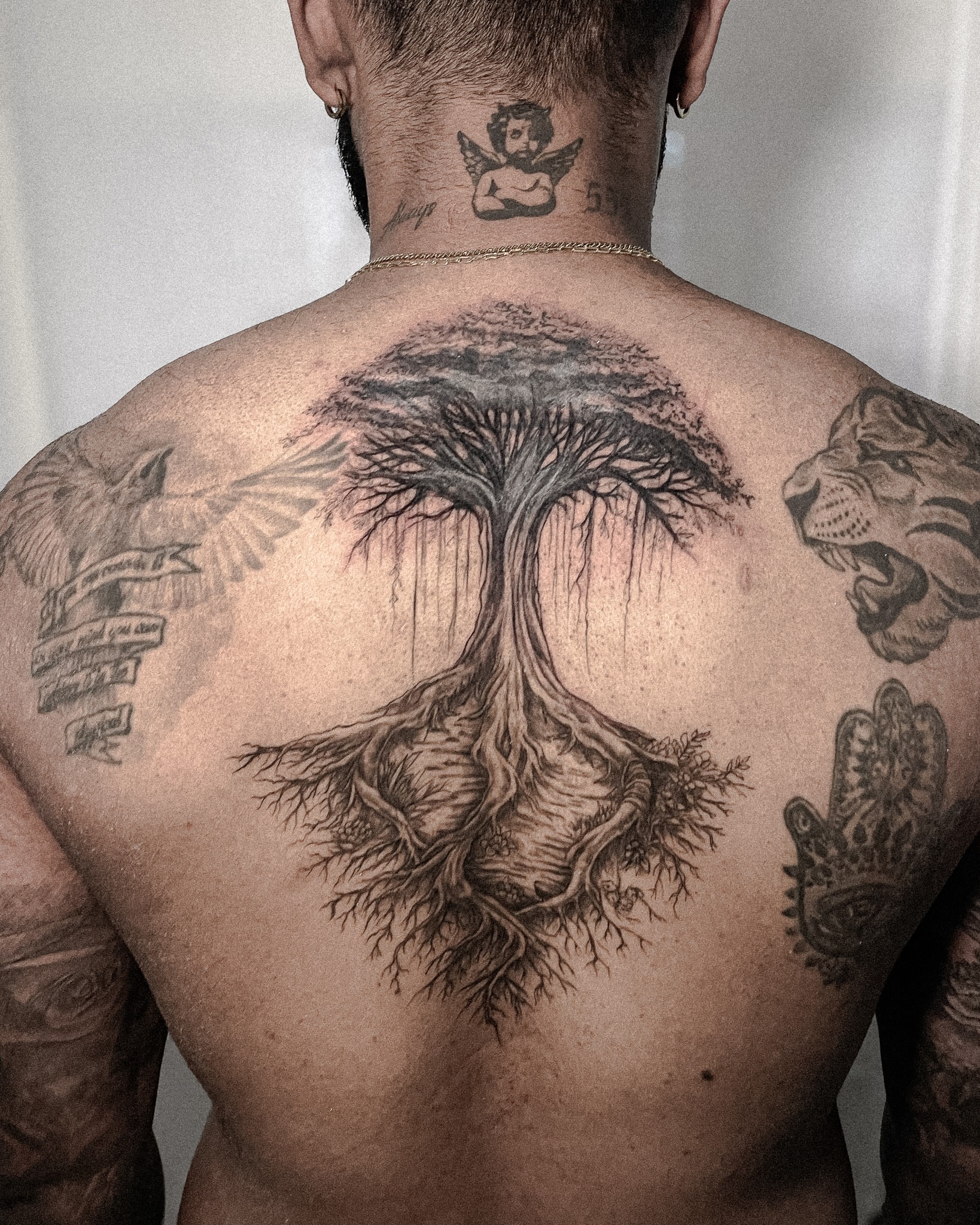 Tattoo by @inshvvn — black_and_grey, realism