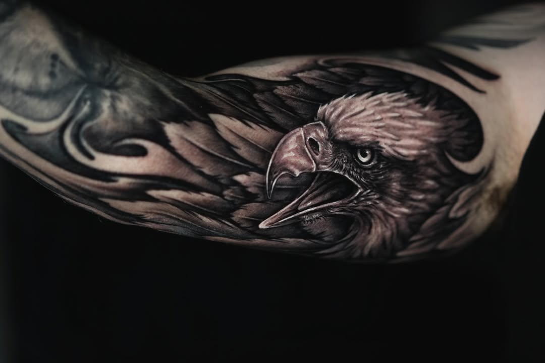 Tattoo by @jamesstrickland — realism, black_and_grey