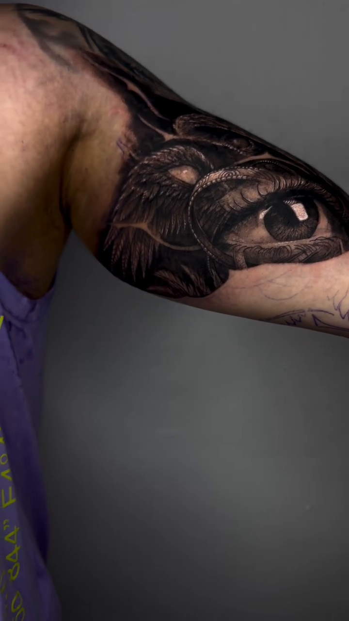 Tattoo by @elmertattoo1 — realism, black_and_grey