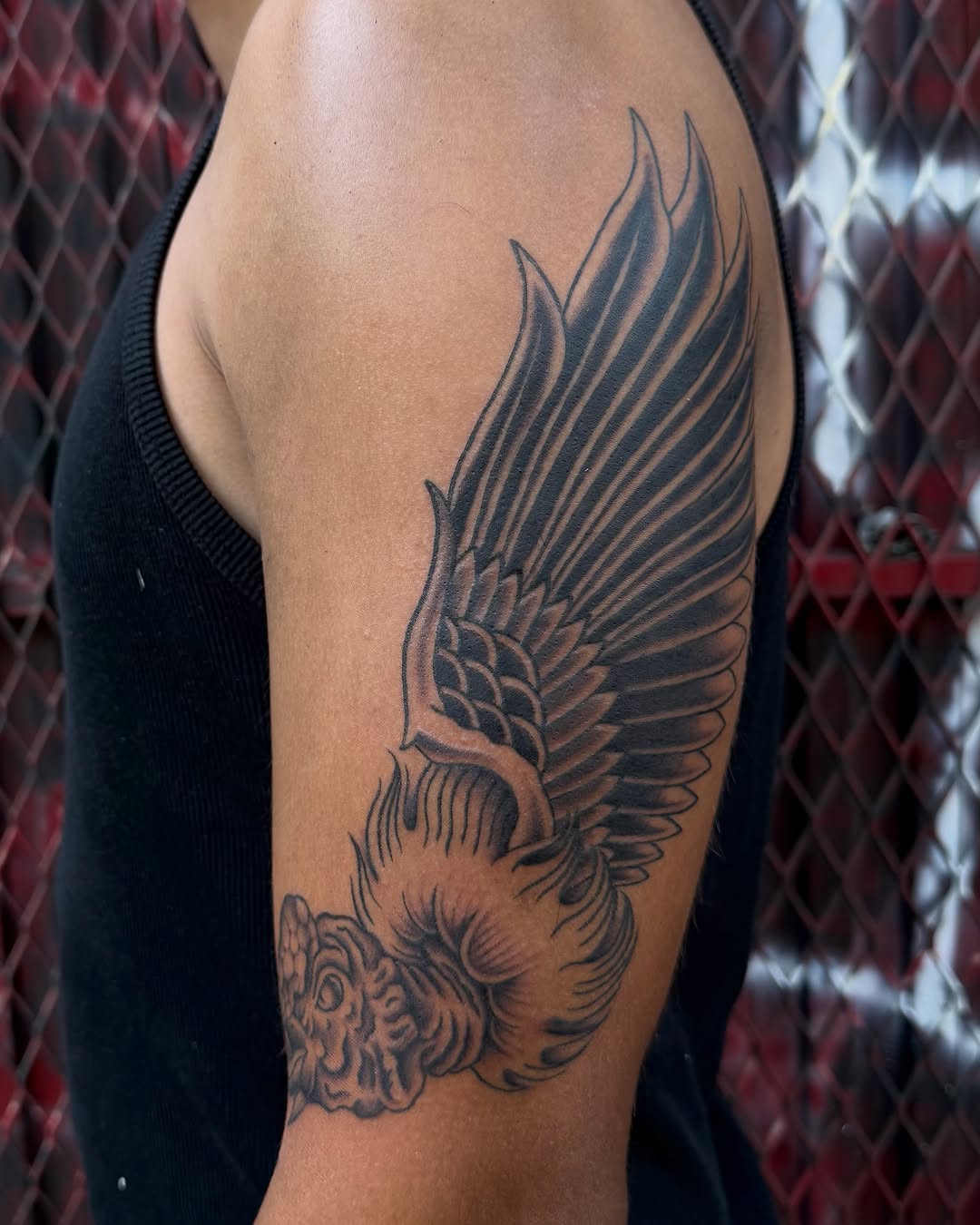 Tattoo by @who_thefuckisdrake — black_and_grey, realism
