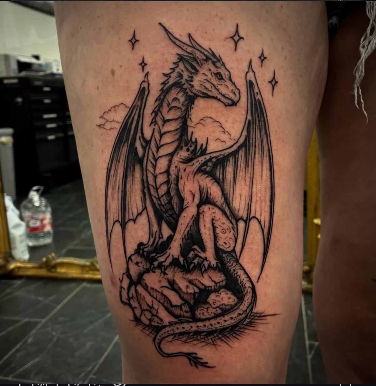 Tattoo by @3rdeyetattoo_artgallery — black_and_grey