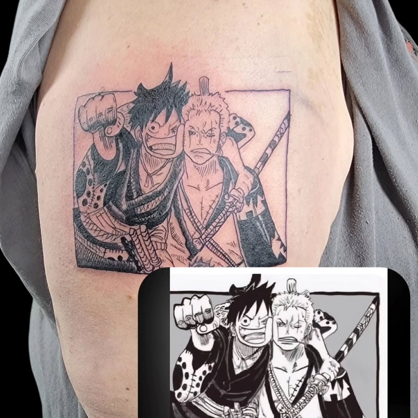 Tattoo by @nadeskatattoos — anime