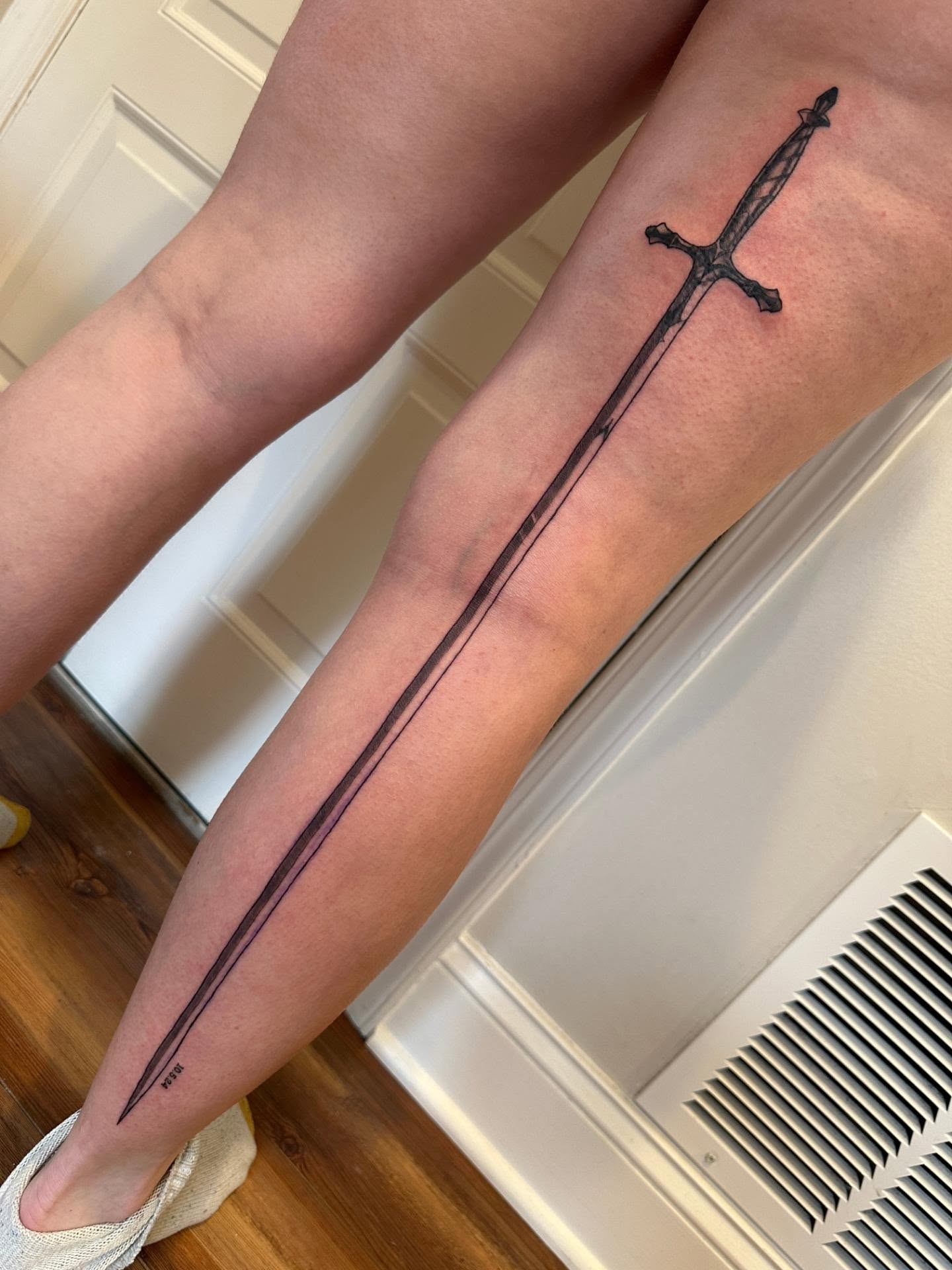 Tattoo by @sashawren_tattoos — black_and_grey