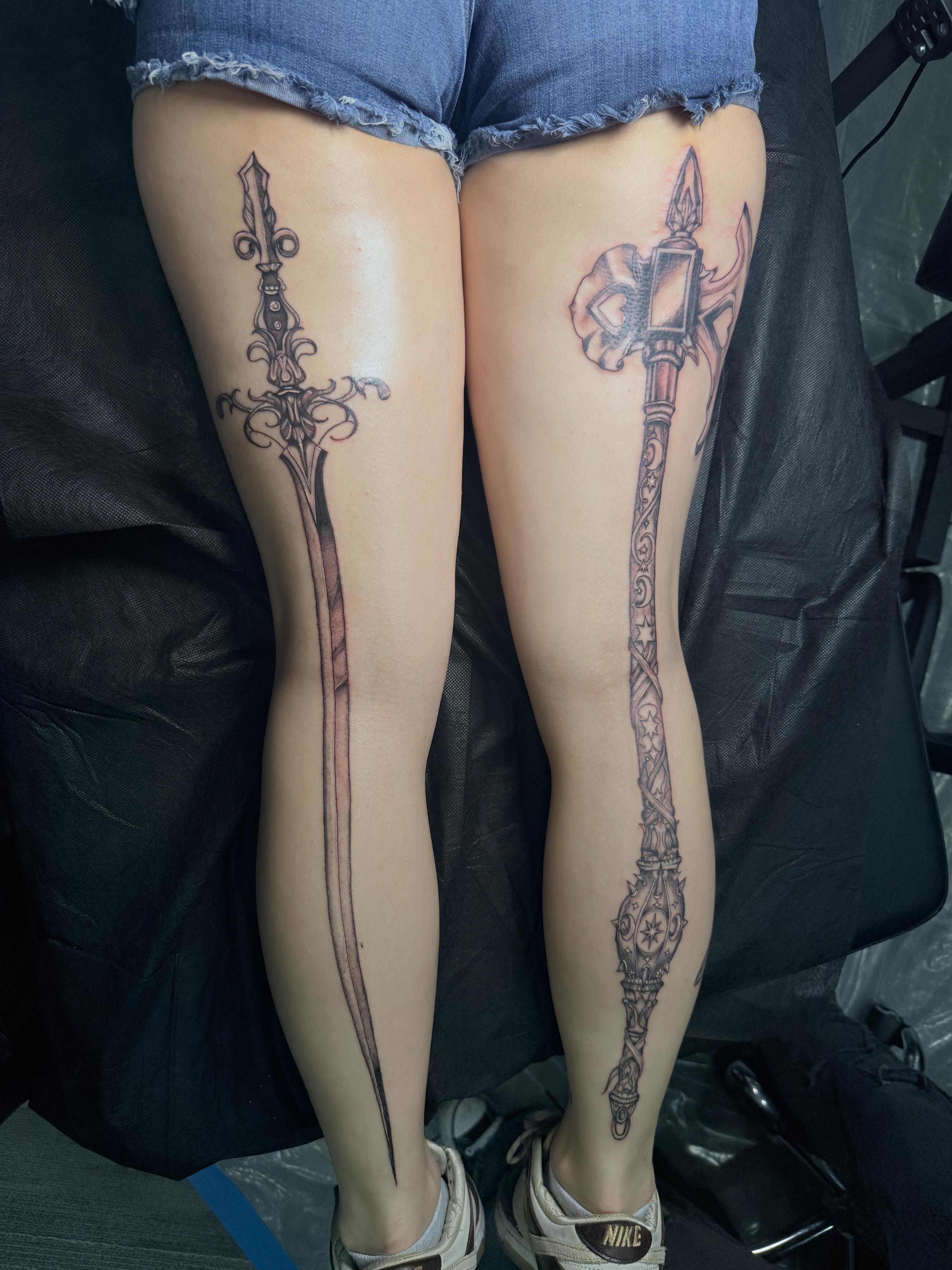 Tattoo by @stigmatat2 — black_and_grey, ornamental
