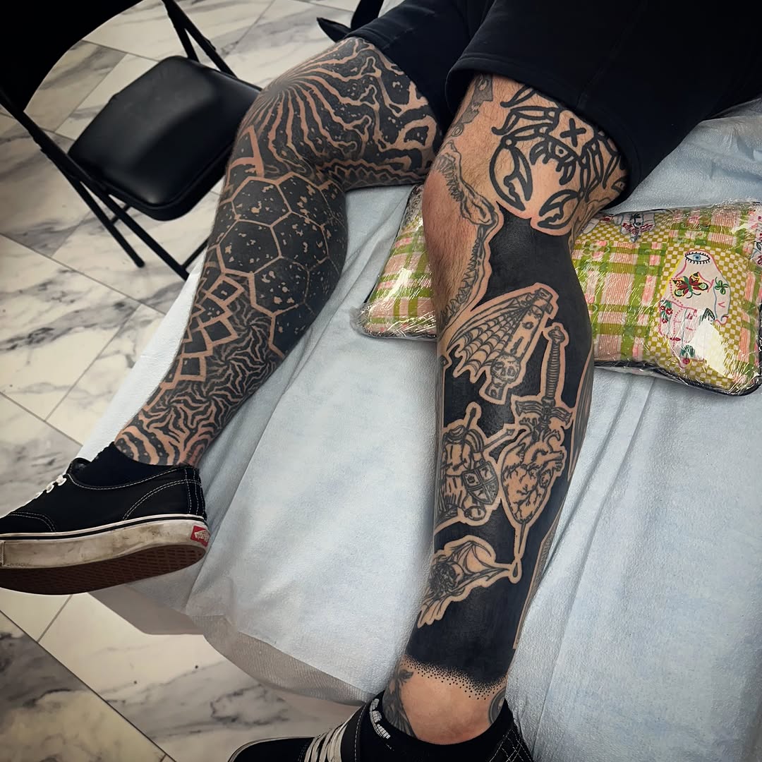 Tattoo by @chadjphillips — blackwork, geometric