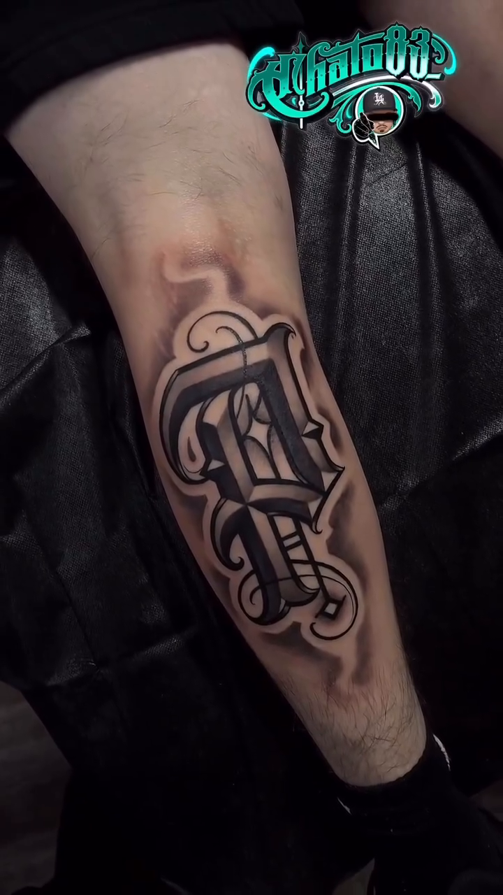 Tattoo by @chato83_ — lettering_script, black_and_grey