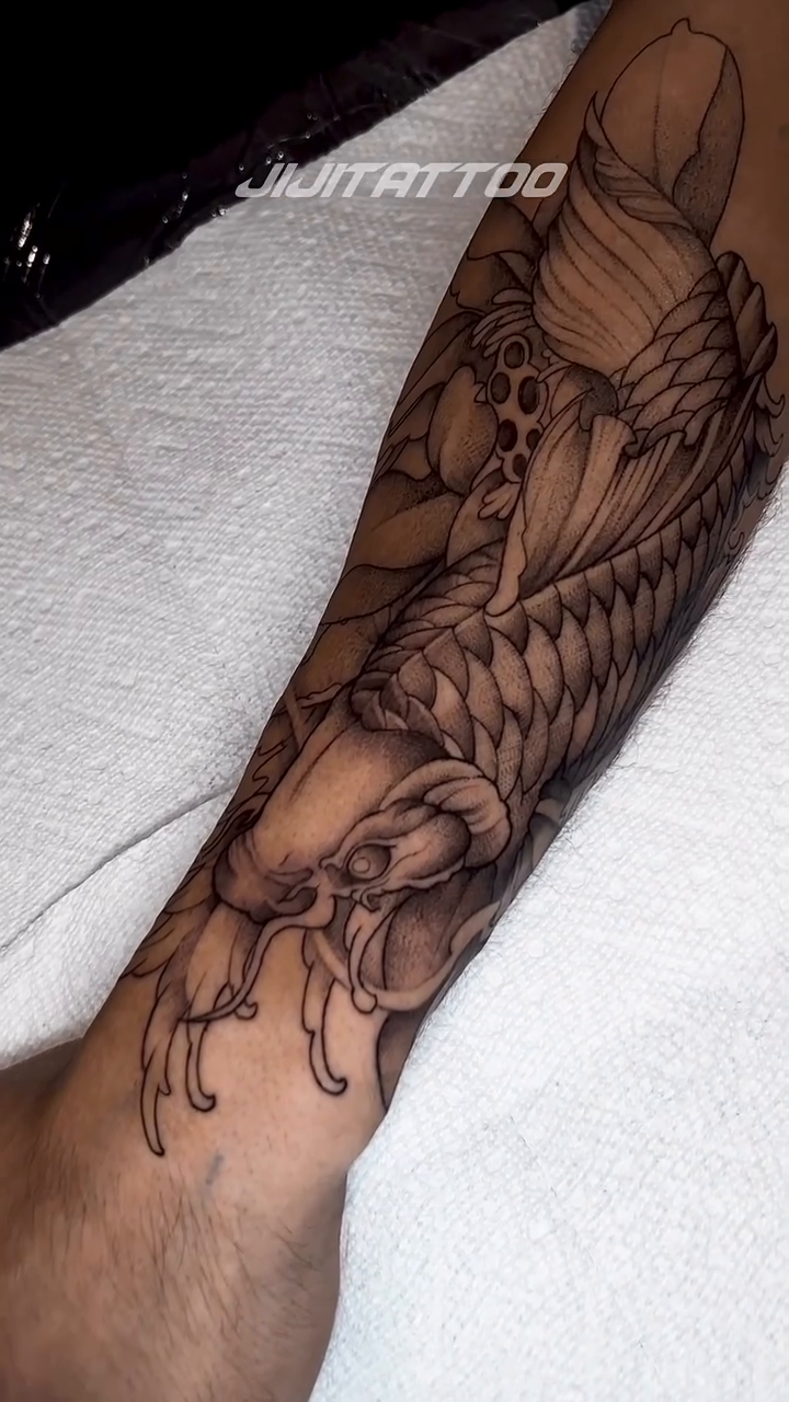 Koi fish japanese irezumi tattoo by 🇰🇷jijitattoo 🇺🇸
