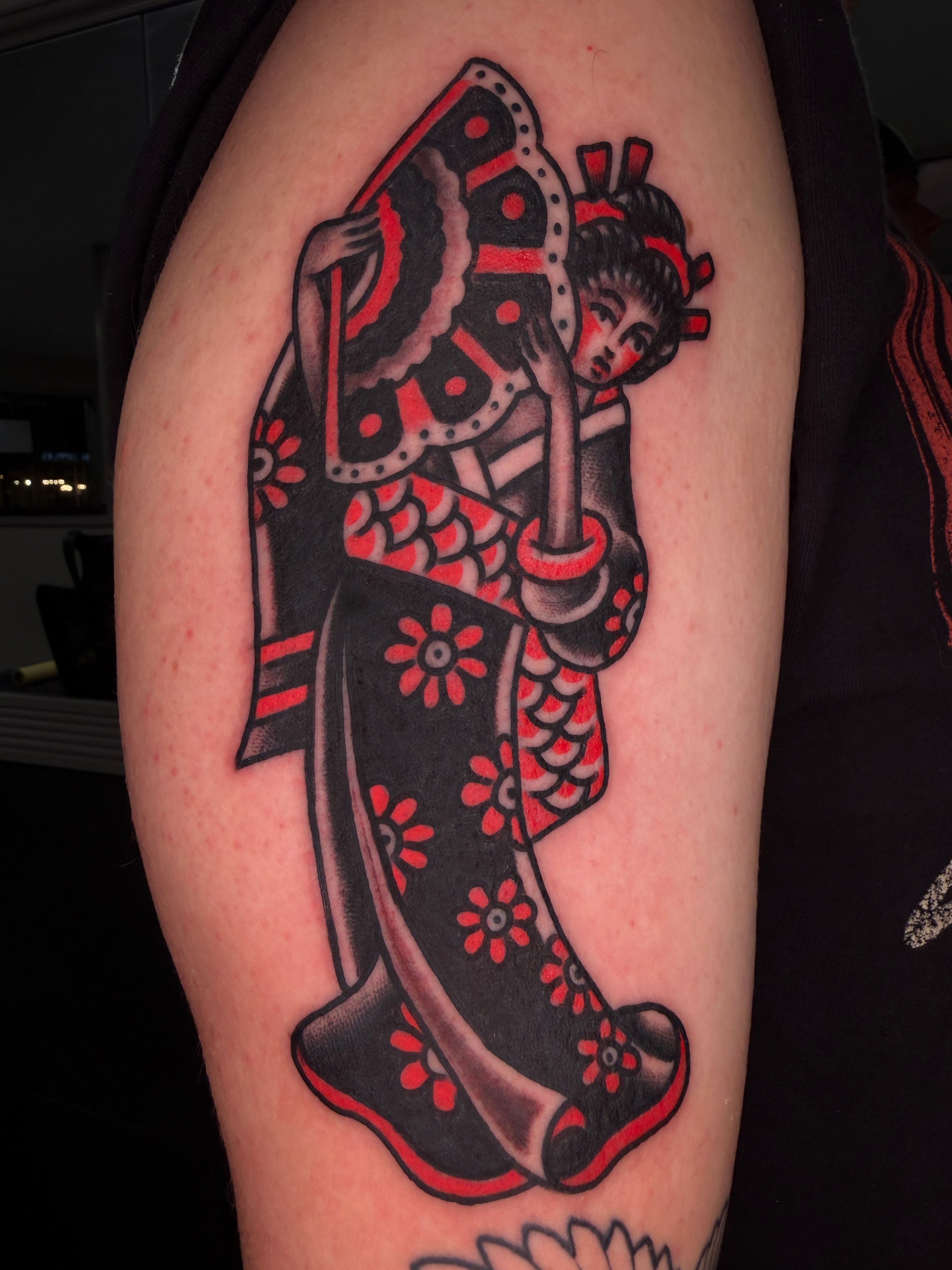 Tattoo by @tonykaplantattoo — american_traditional, japanese_irezumi