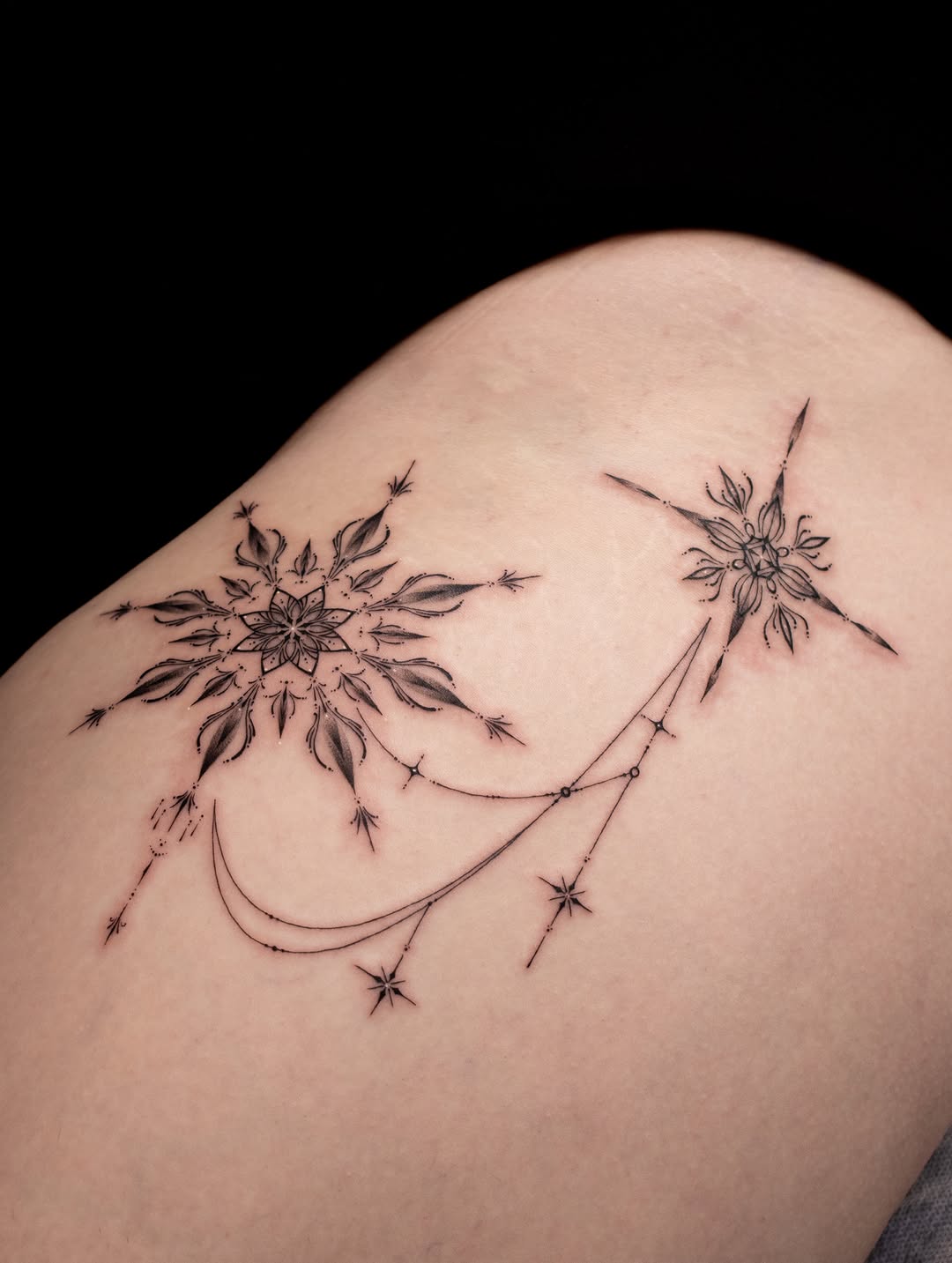 Tattoo by @sil_ornament — fine_line, ornamental