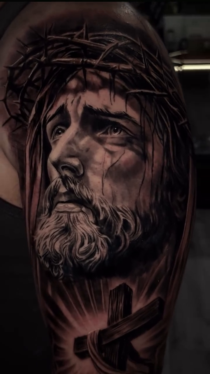Tattoo by @_ambitiousdreamer β realism, black_and_grey