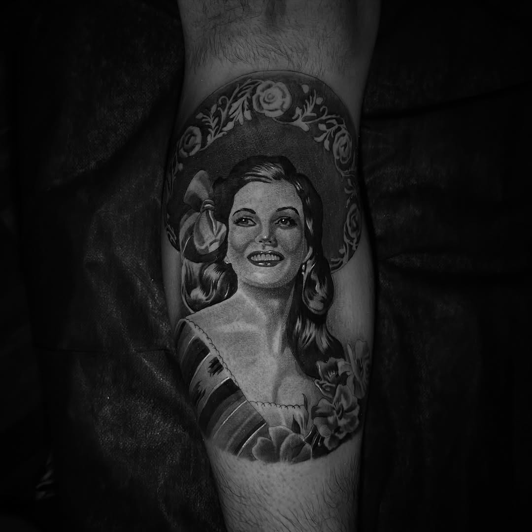Tattoo by @acruz_707 — realism, black_and_grey