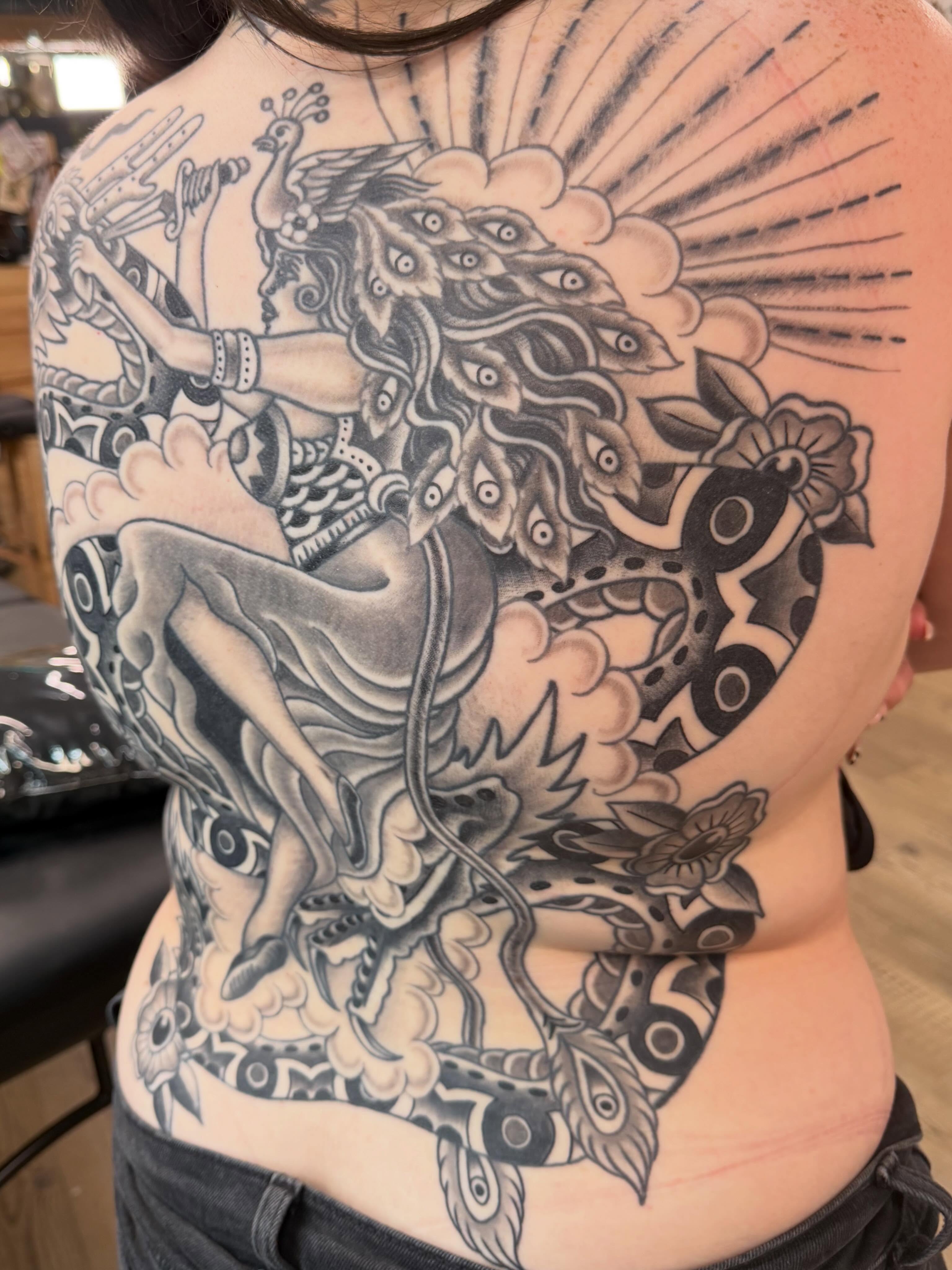 Tattoo by @noryanbaker — american_traditional, black_and_grey