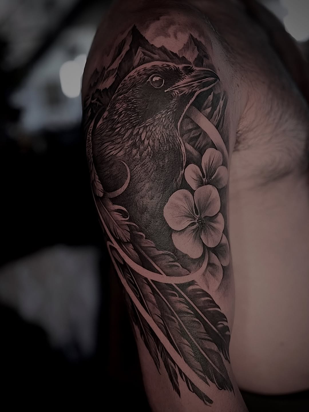 Tattoo by @monica.tattoos — realism, black_and_grey