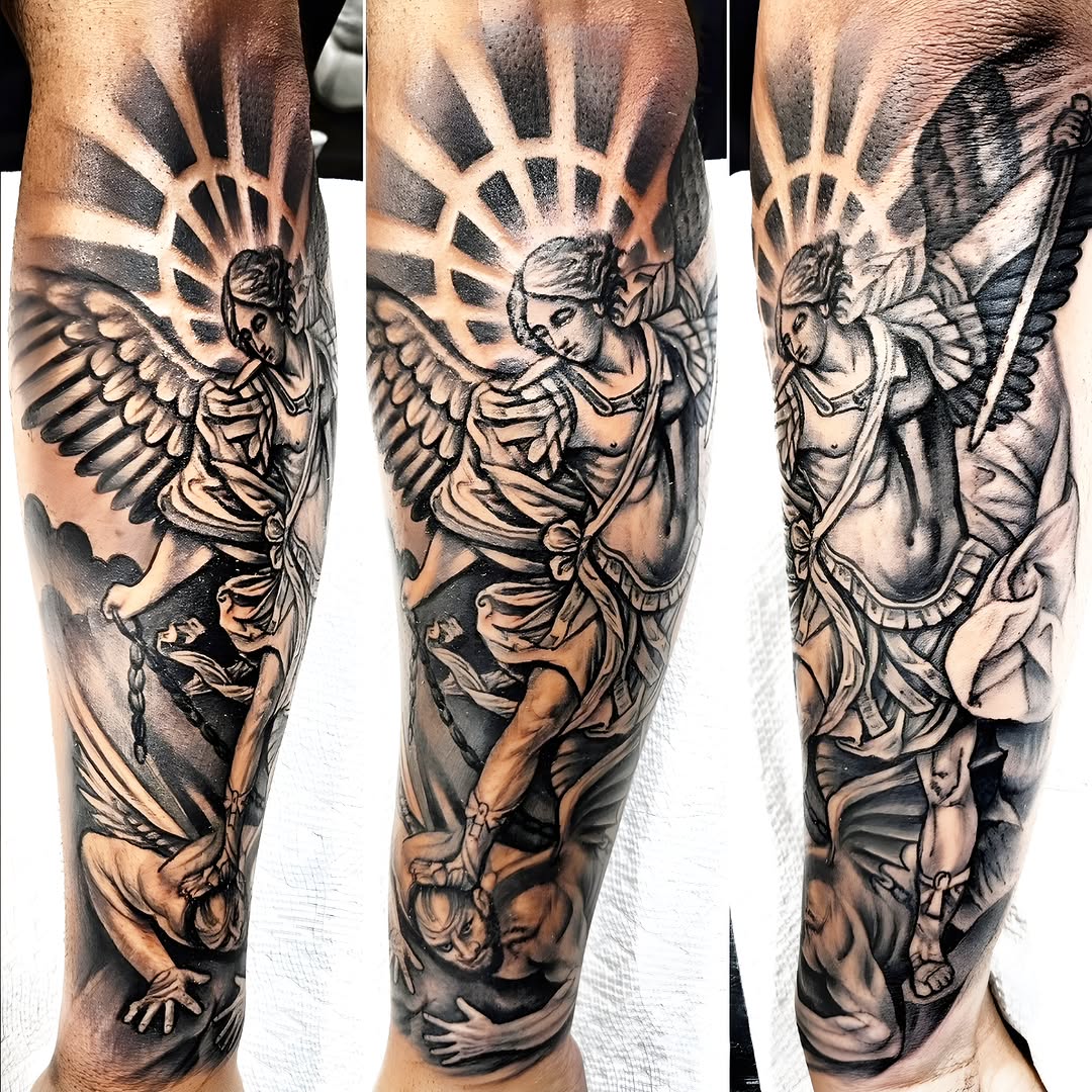 Tattoo by @eljosetattoo β realism, black_and_grey