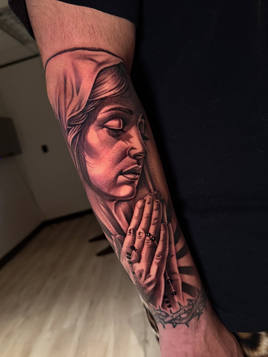 Tattoo by @stainlessneedle — realism, black_and_grey