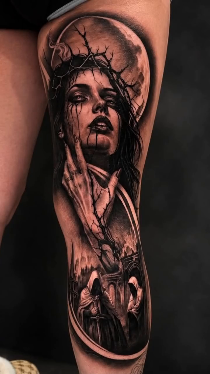 Tattoo by @gusbyrdtat2 — black_and_grey, realism