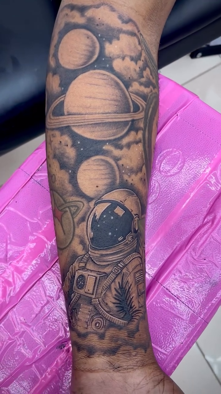 Tattoo by @inknpaint.society β realism, black_and_grey