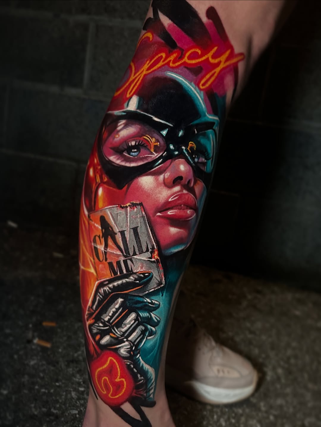 Tattoo by @vono.tattooer — realism, trash_polka