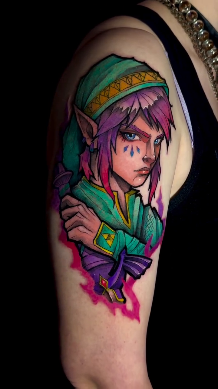 Tattoo by @zenfullart β anime, neo_traditional