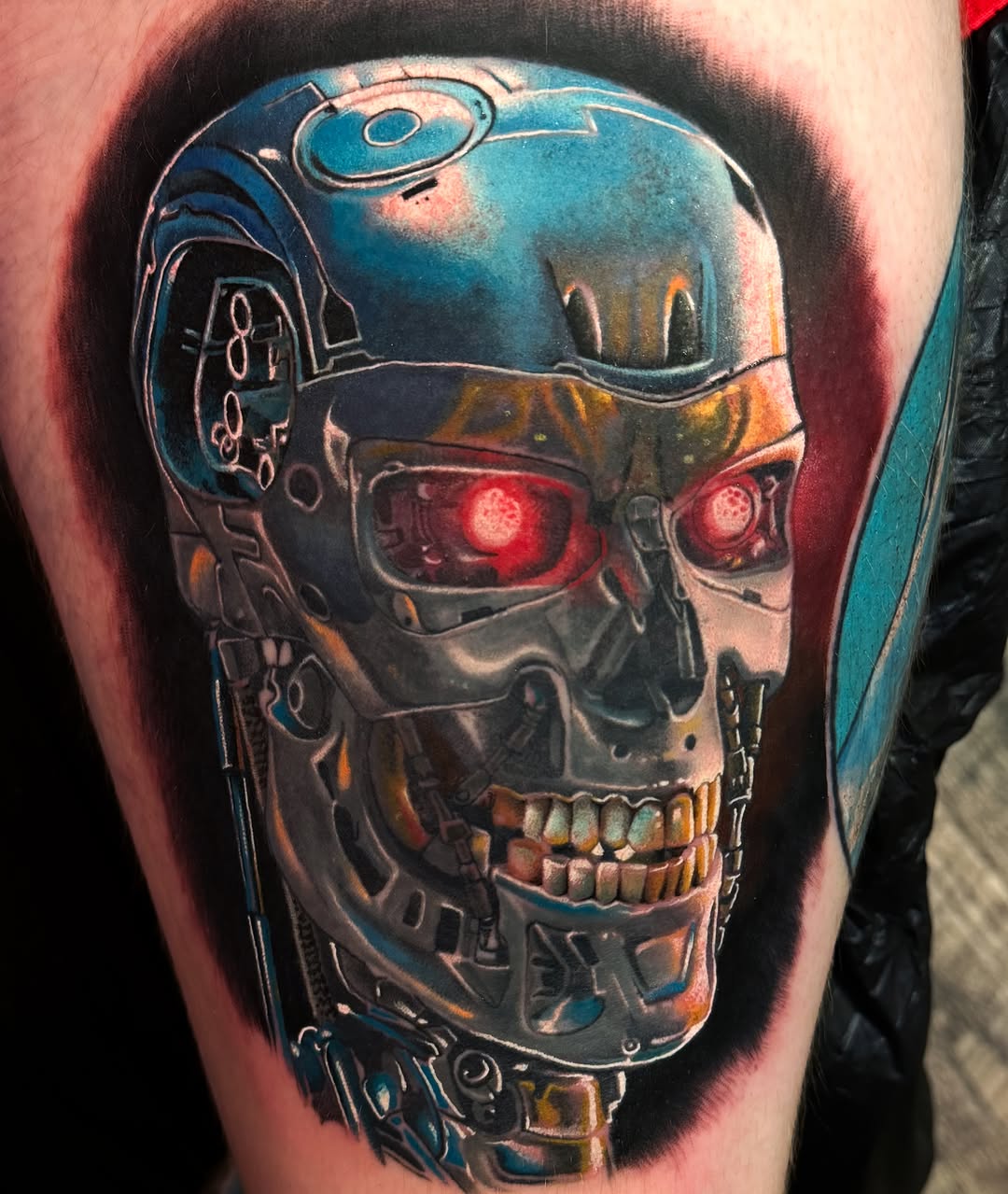 Tattoo by @rikkileetattoo — realism, black_and_grey